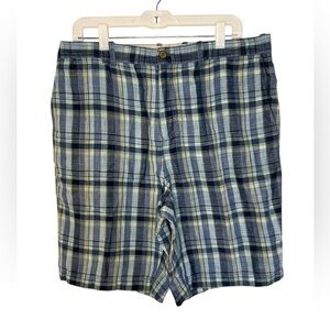 Tommy Bahama Flat Front Blue and Gray Shorts